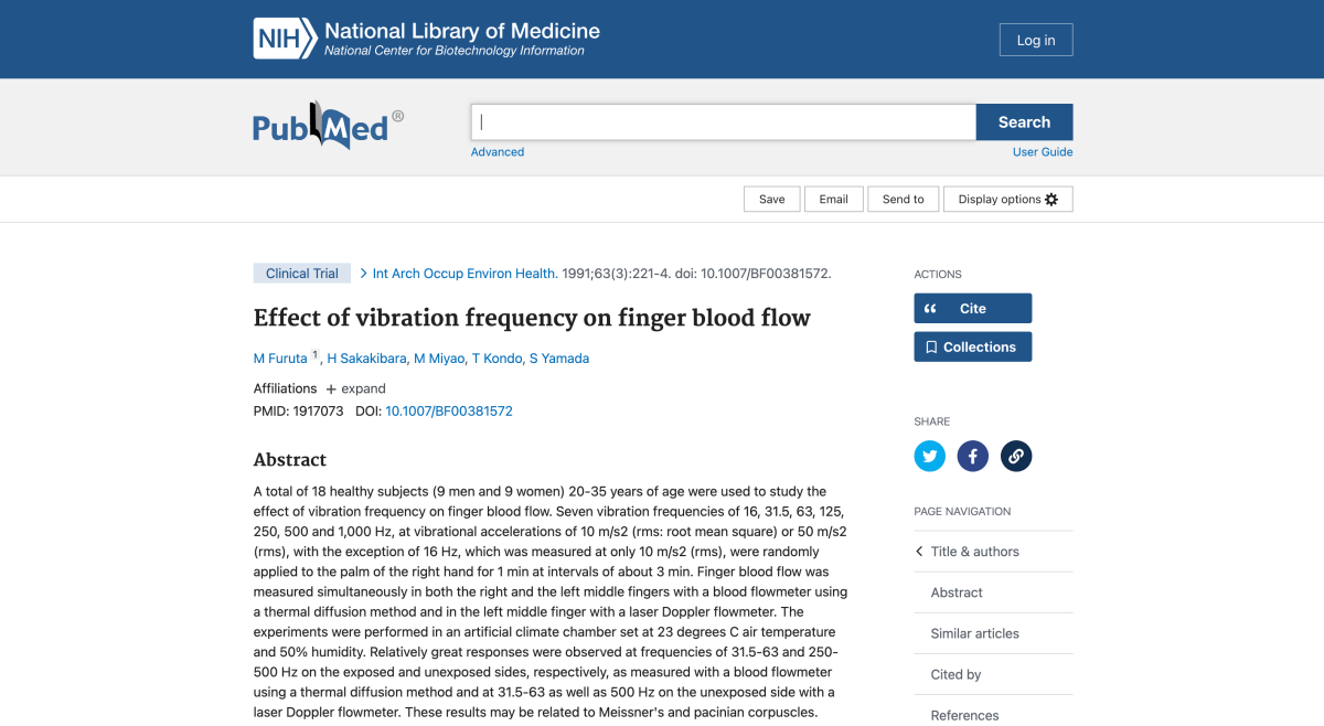 Auswirkung von Vibrationstherapie auf die Durchblutung der Finger - Therapiegold