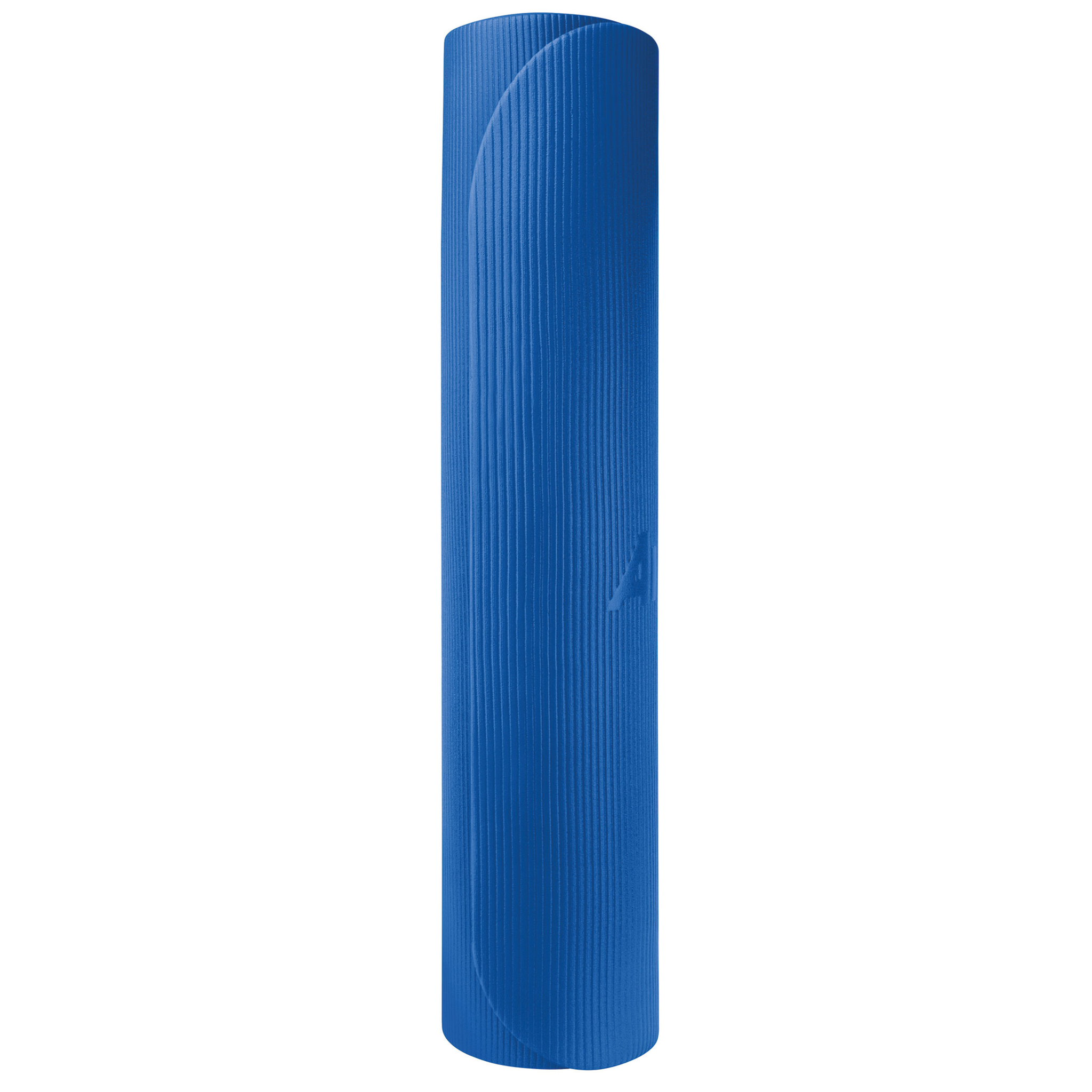 AIREX® Corona Gymnastikmatte in der Farbe blau zusammengerollt stehend. - Therapiegold