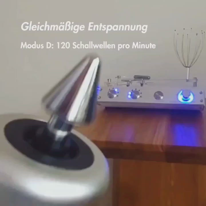 SoundWave Pro – Modus D mit 120 Schallwellen pro Minute. Schallwellentherapie für Entspannung | Therapiegold